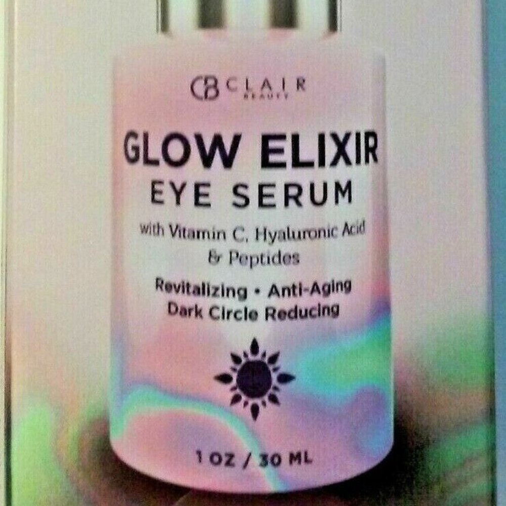CLAIR BEAUTY GLOW ELIXIR EYE SERUM 1 oz /30ml NEW IN BOX